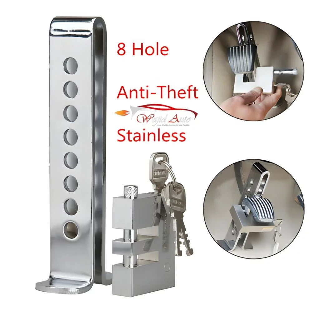 All Cars Pedal Lock Brake & Clutch Stainless Steel Anti Theft