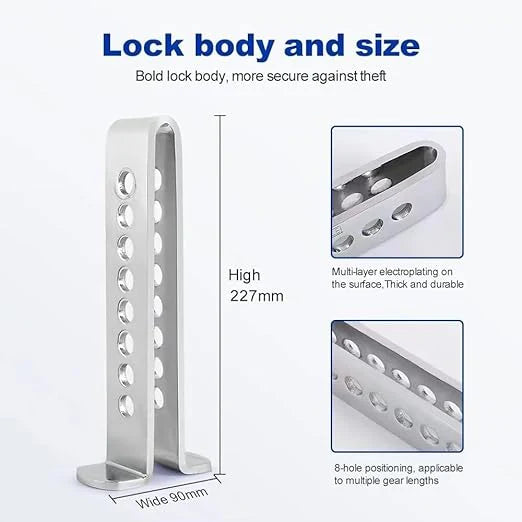 All Cars Pedal Lock Brake & Clutch Stainless Steel Anti Theft